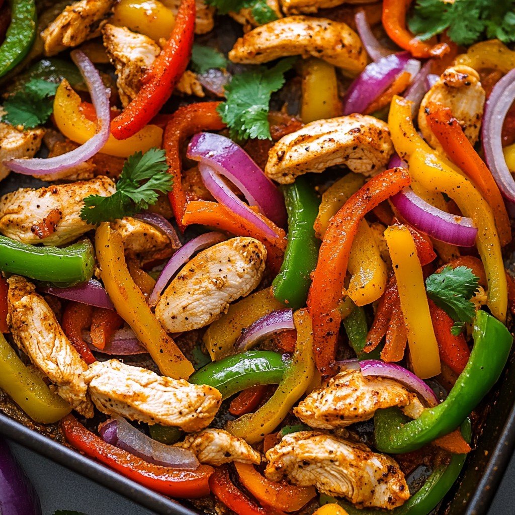 Sheet Pan Chicken Fajitas