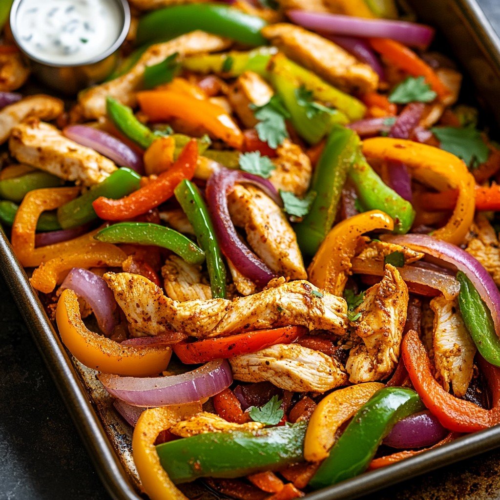 Sheet Pan Chicken Fajitas