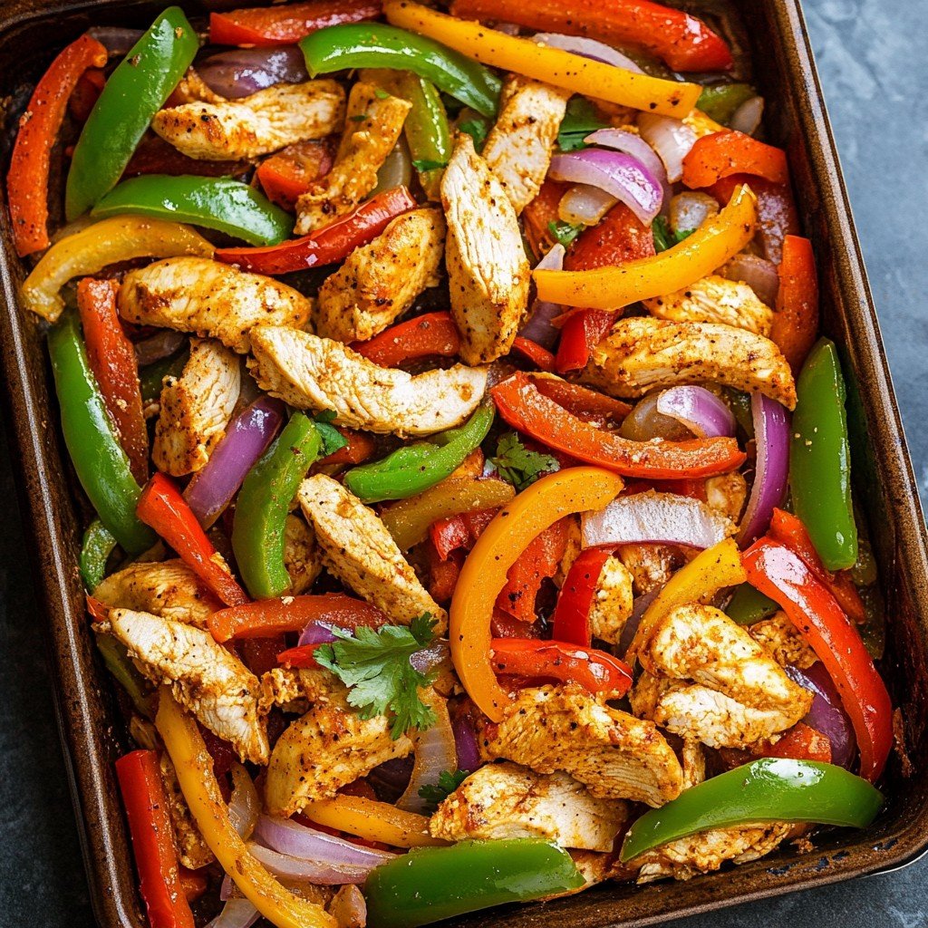 Sheet Pan Chicken Fajitas
