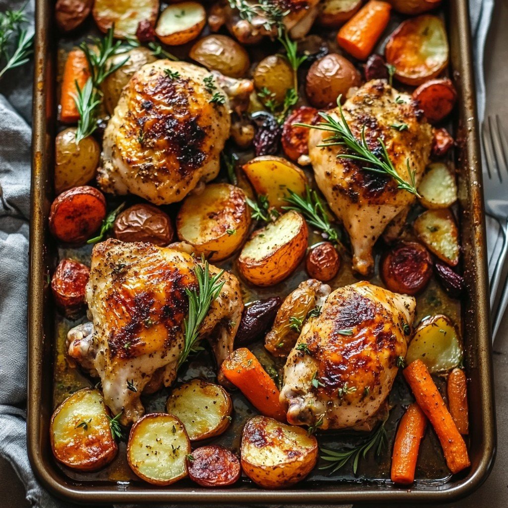 Sheet Pan Paprika Chicken and Veggies Easy Family Dinner