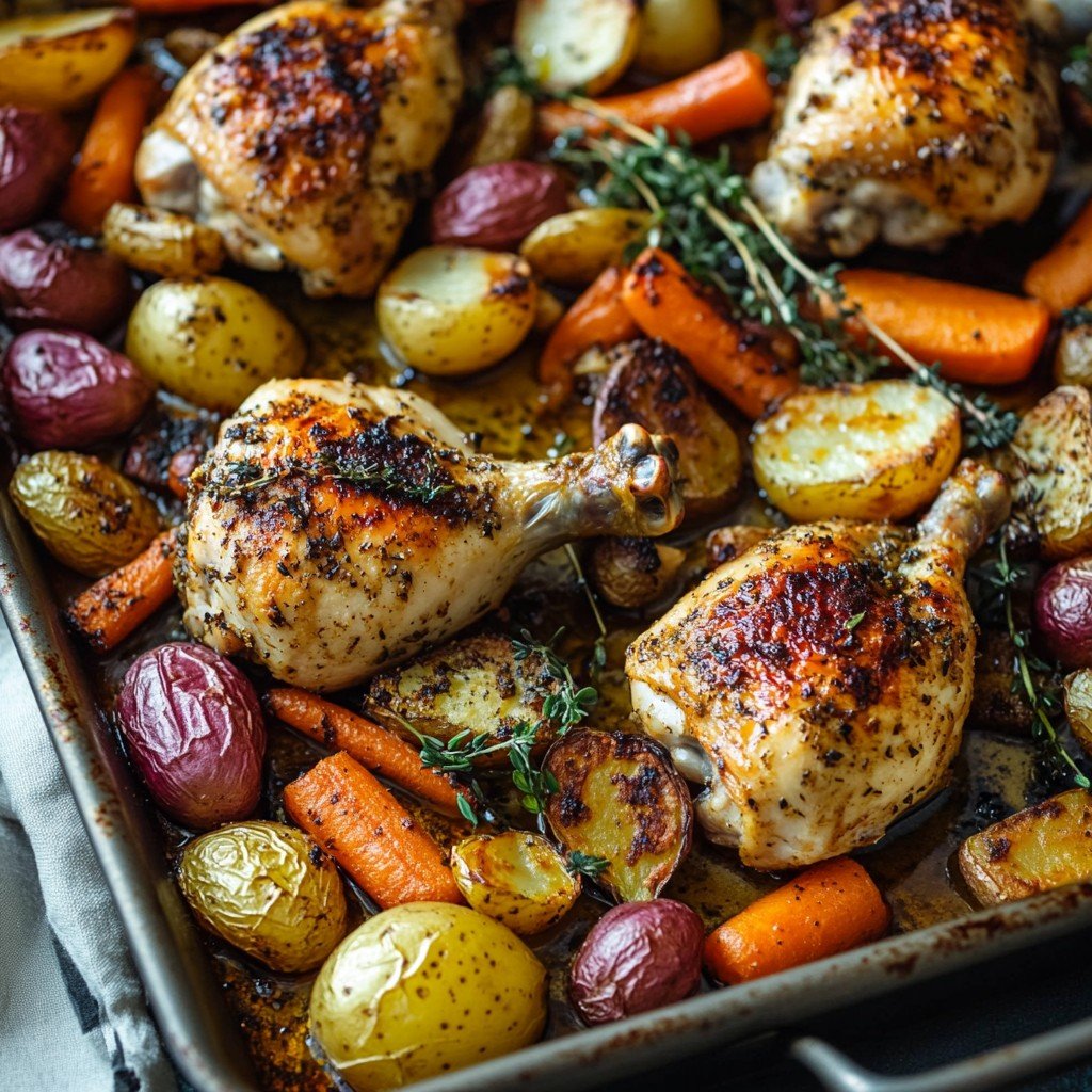 Sheet Pan Paprika Chicken and Veggies Easy Family Dinner
