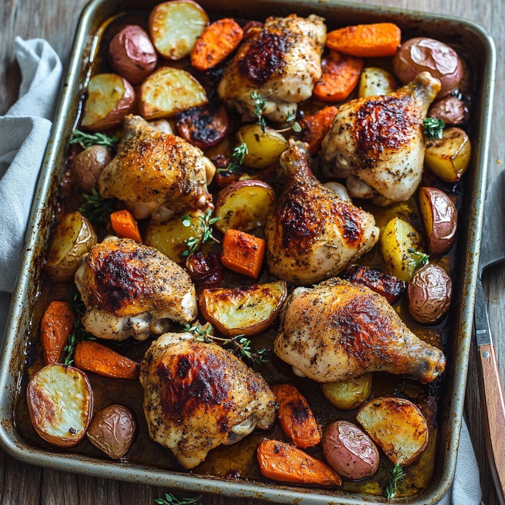 Sheet Pan Paprika Chicken and Veggies Easy Family Dinner