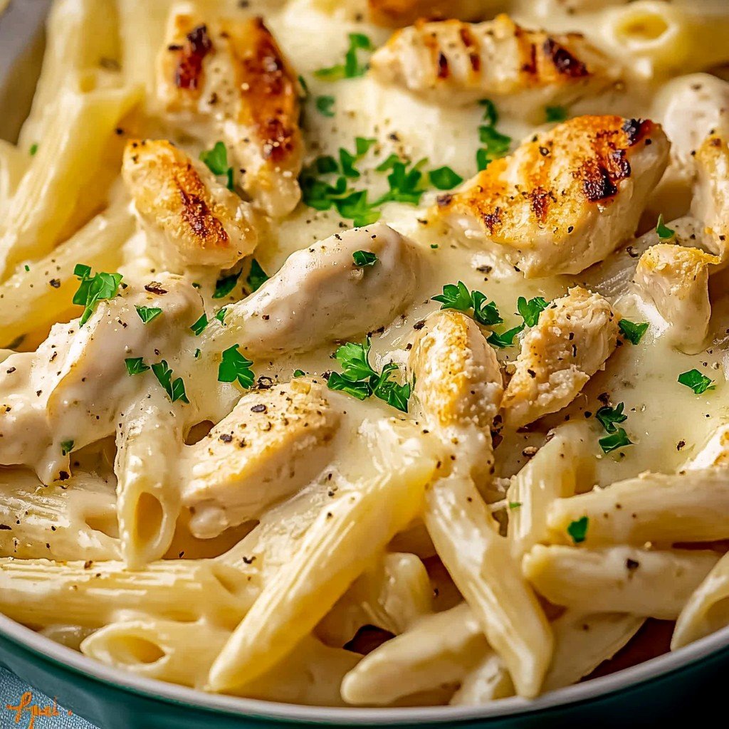 Simple Chicken Alfredo Casserole