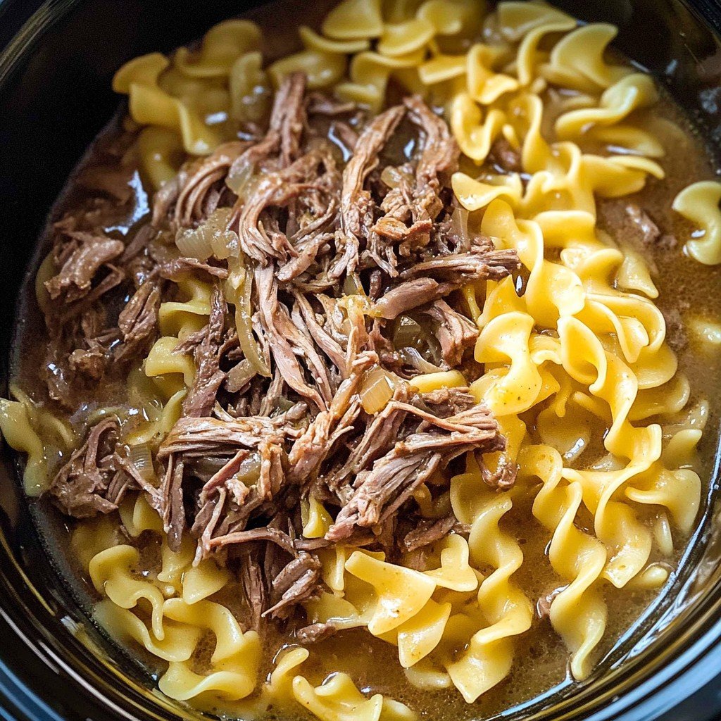 Slow Cooker Beef and Noodles
