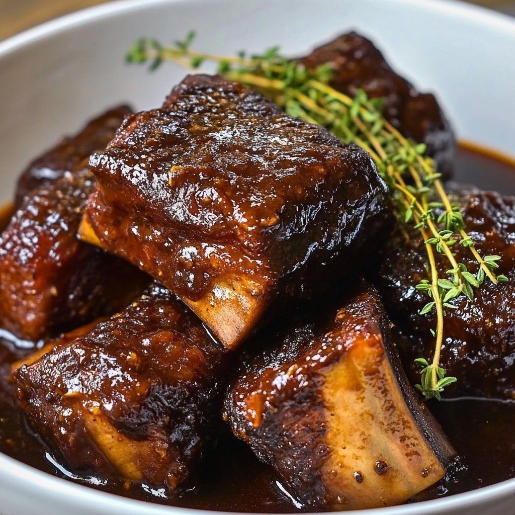 Slow Cooker Beef Short Ribs Muckbang Style