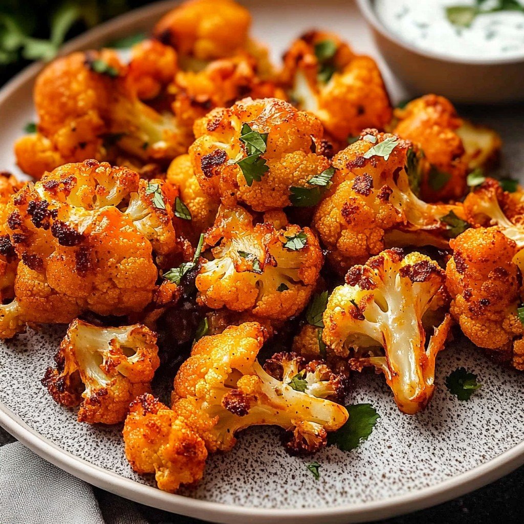 Spicy Buffalo Cauliflower Bites