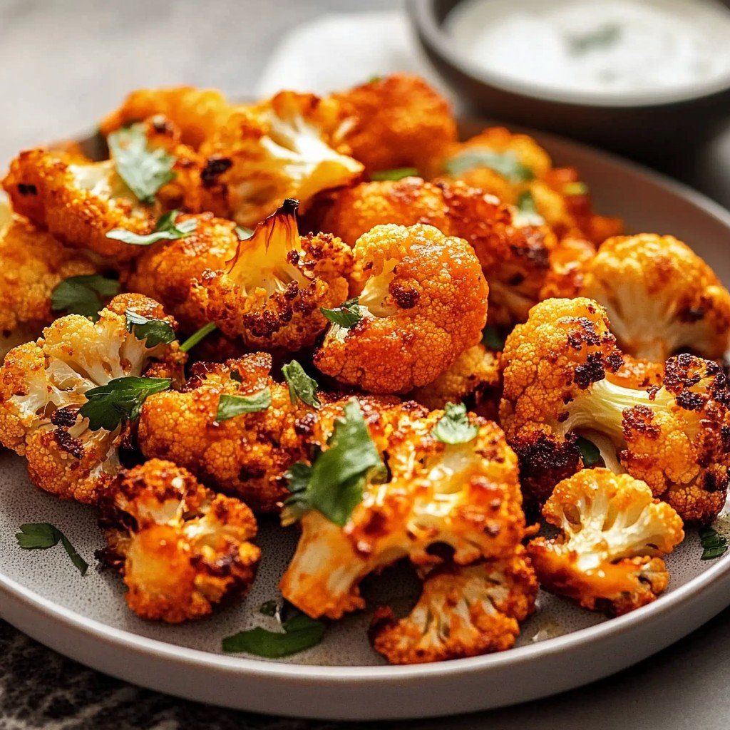 Spicy Buffalo Cauliflower Bites