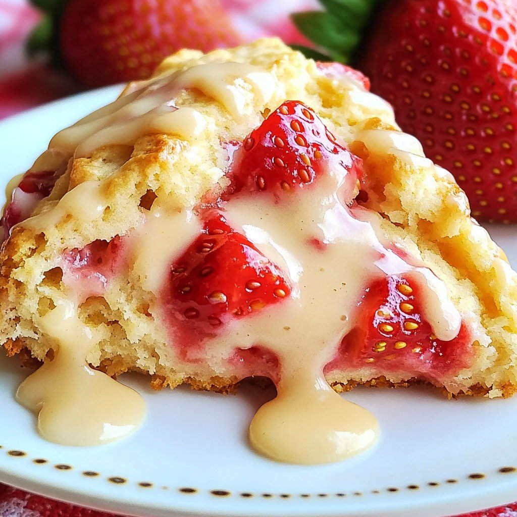 Strawberry Lemon Scones Easy Dessert