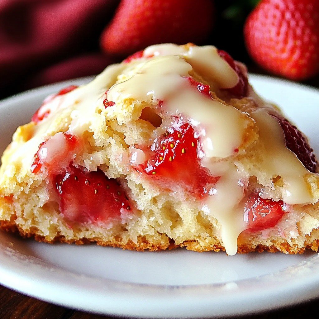 Strawberry Lemon Scones Easy Dessert