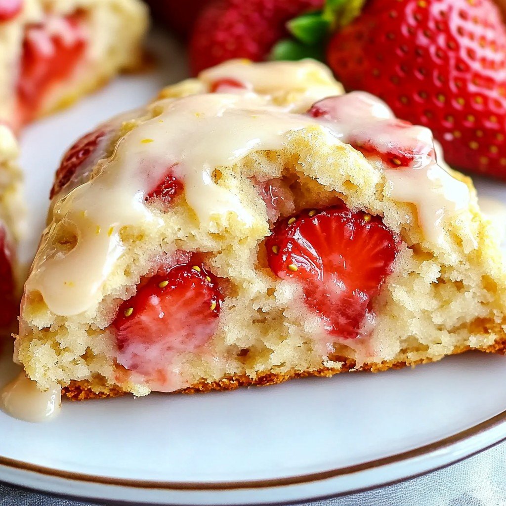 Strawberry Lemon Scones Easy Dessert