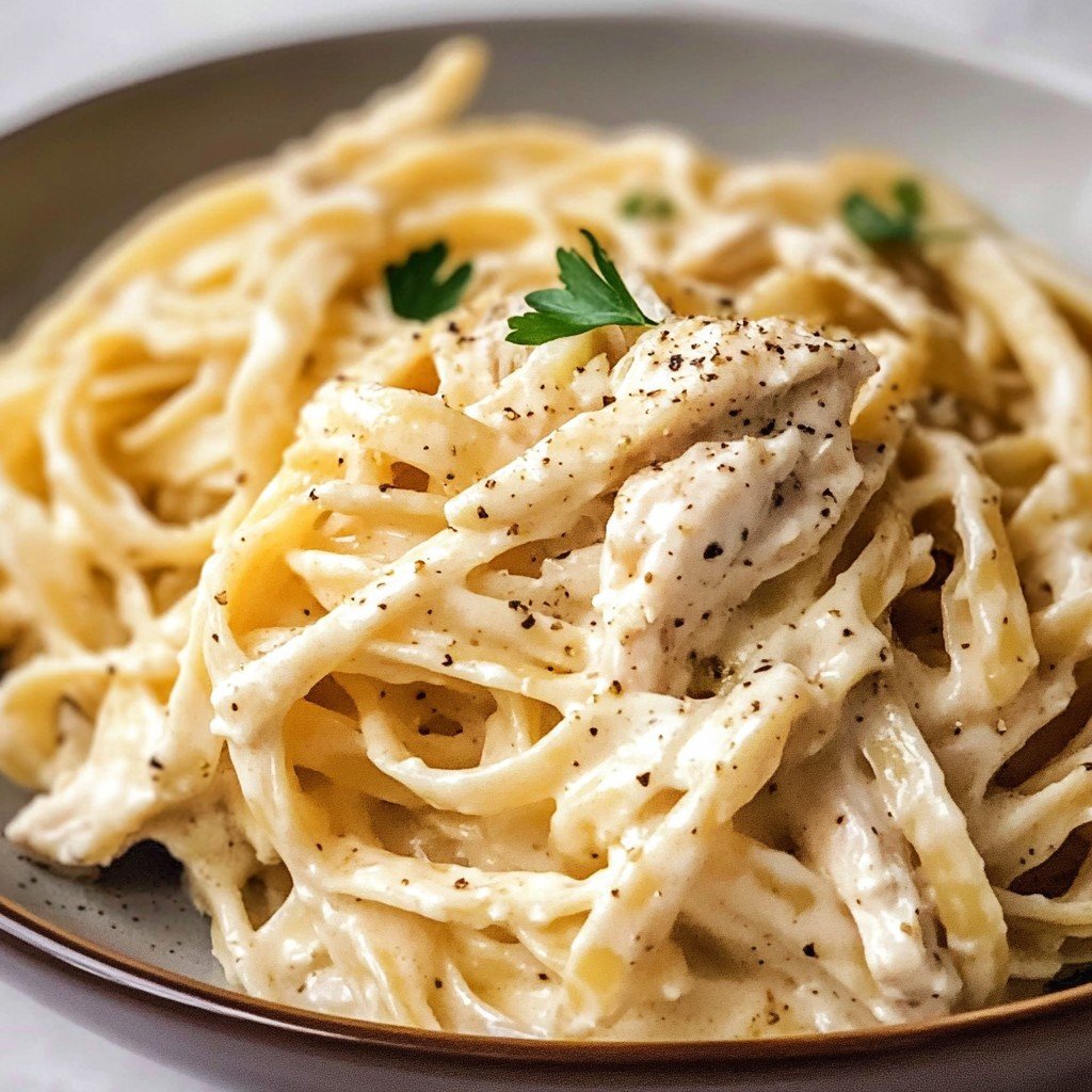 Tasty Instant Pot Chicken Alfredo