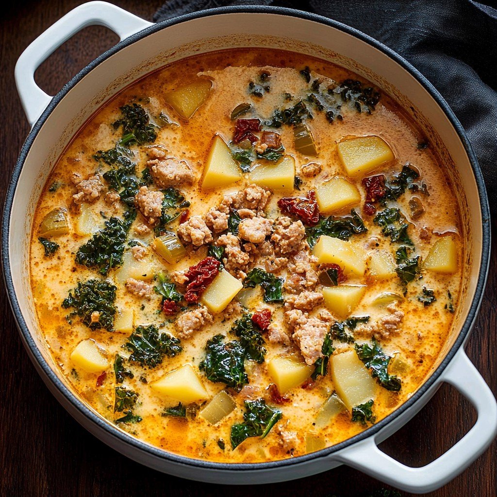 Tuscan Chicken Potato Soup