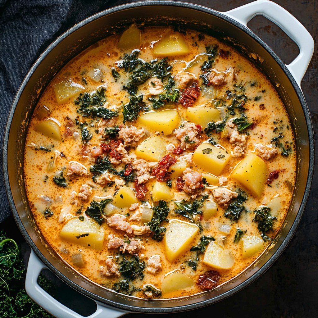 Tuscan Chicken Potato Soup