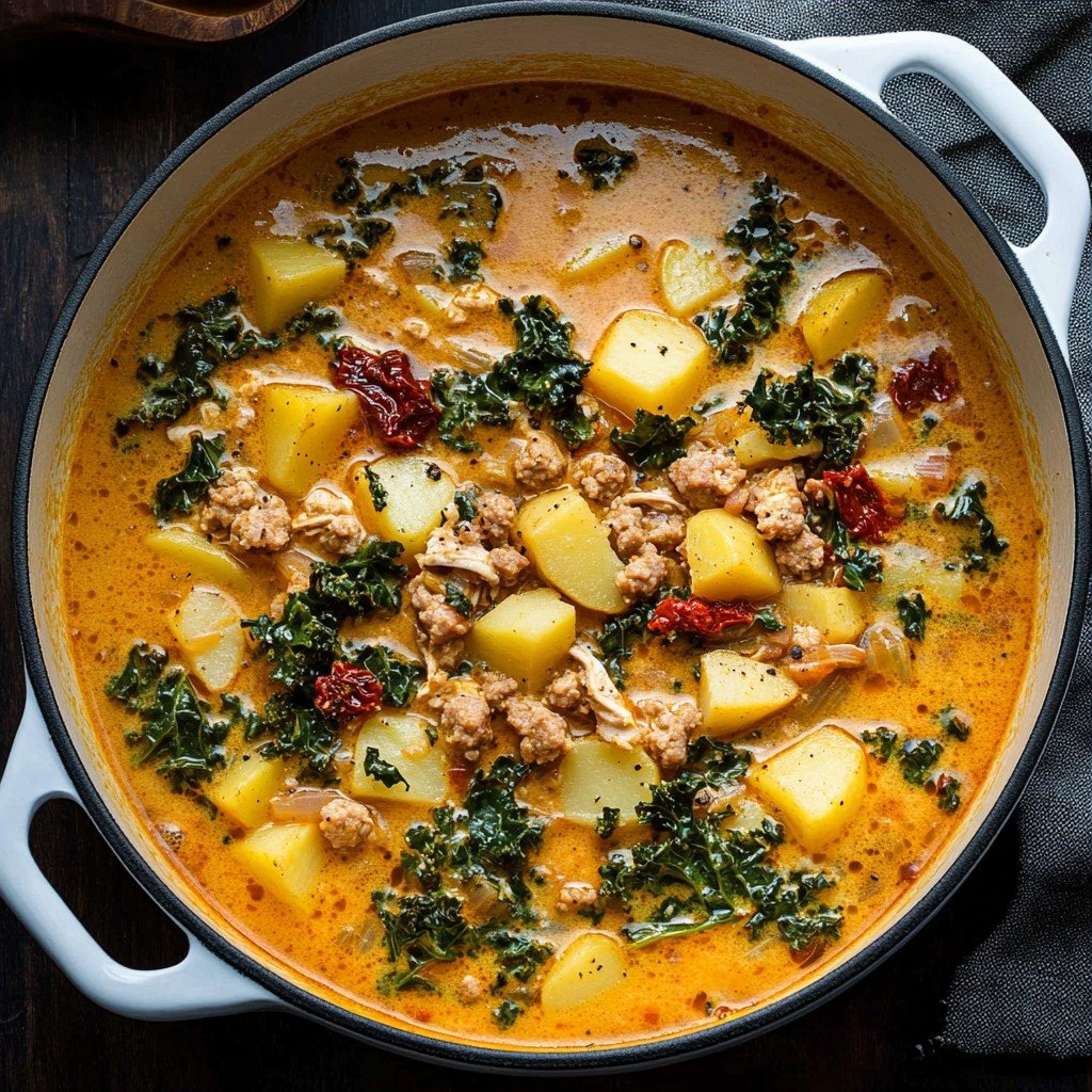 Tuscan Chicken Potato Soup