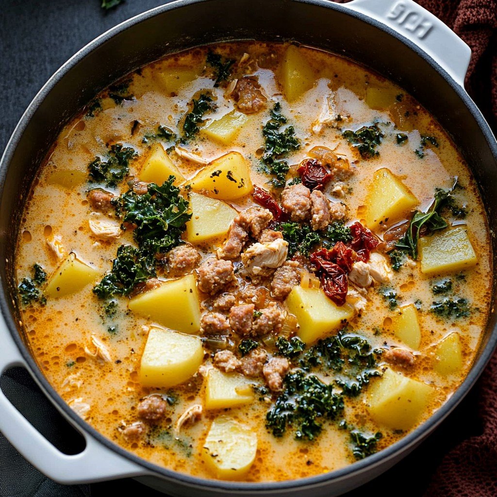 Tuscan Chicken Potato Soup