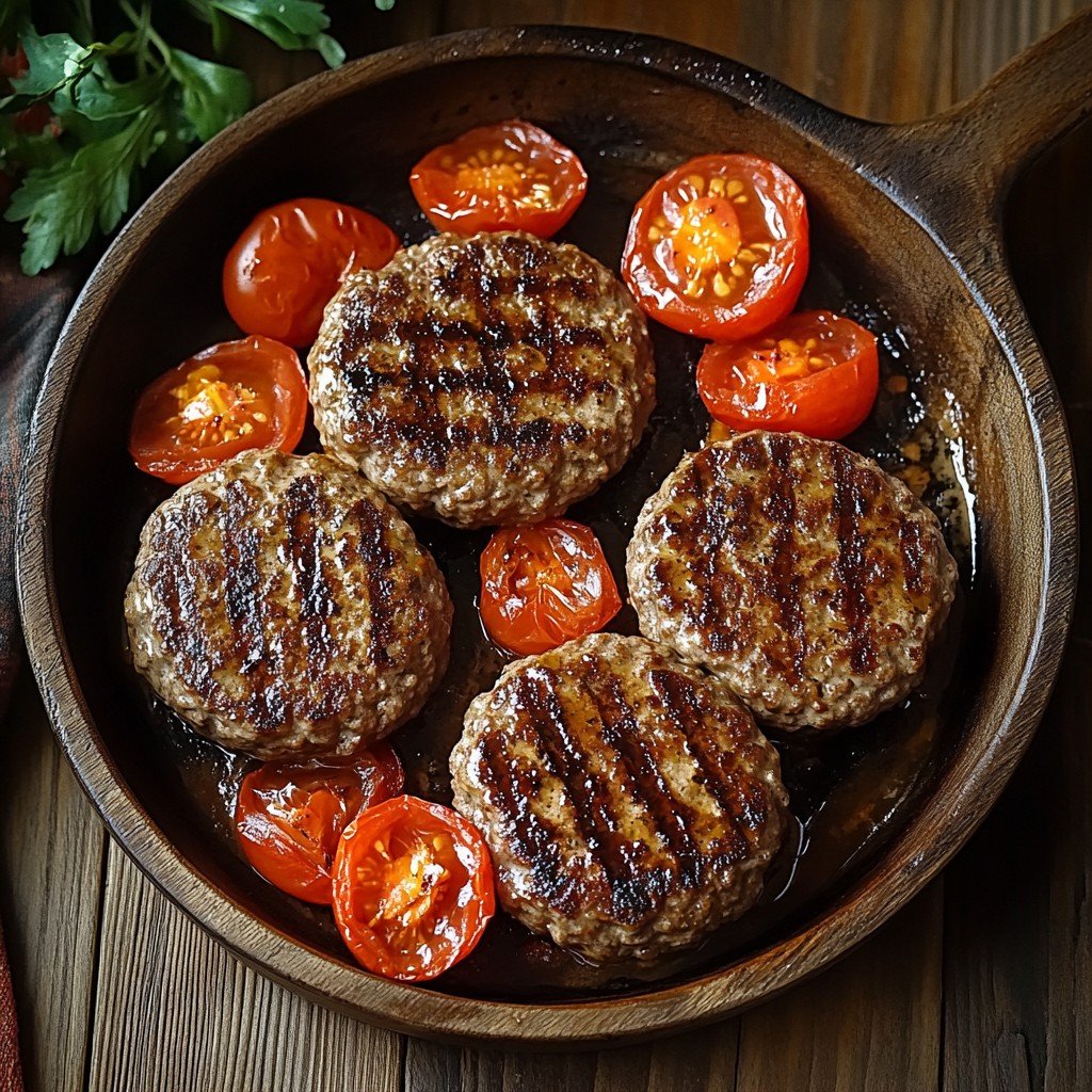 Tuscan Hamburger Steaks in Creamy Sun-Dried Sauce