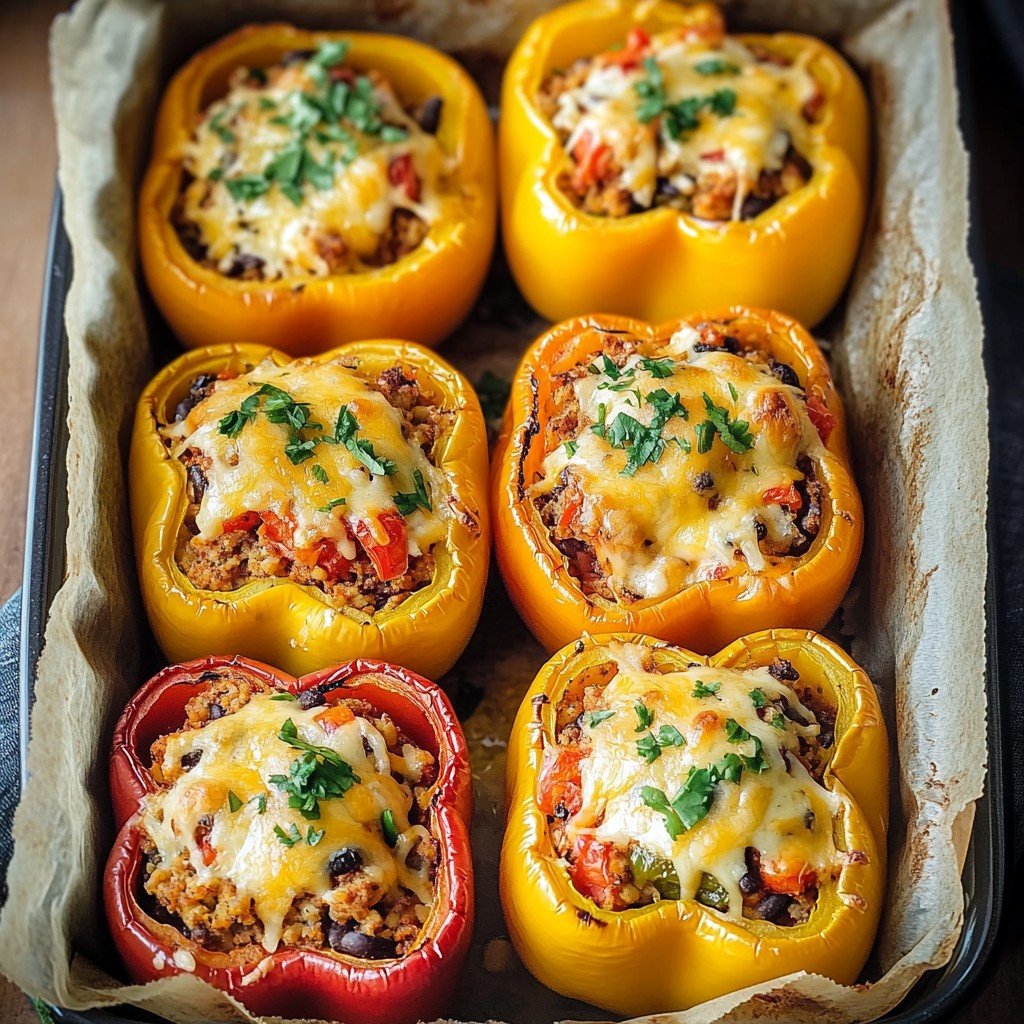 Vegan Stuffed Peppers Tex Mex Style Easy Dinner