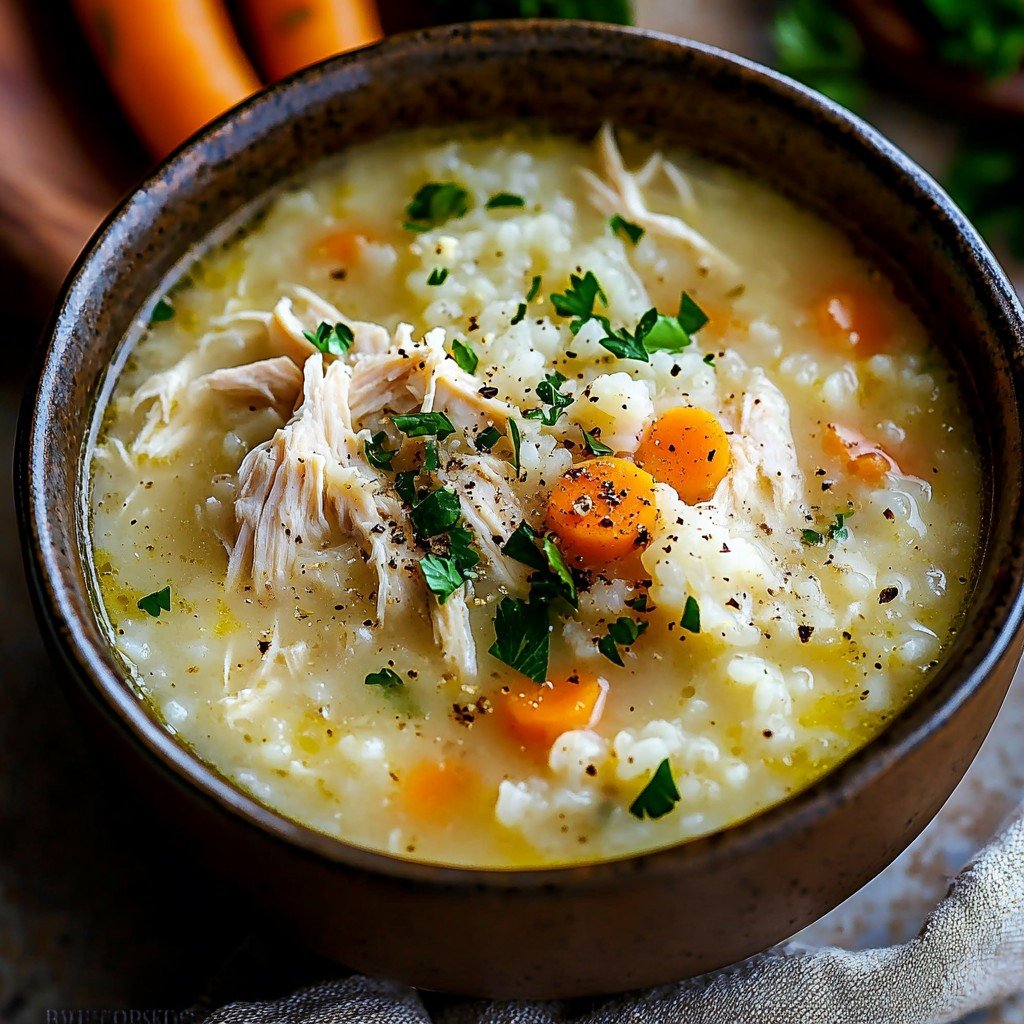 Warming Chicken and Cauliflower Soup