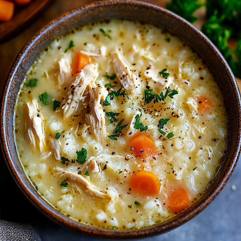 Warming Chicken and Cauliflower Soup