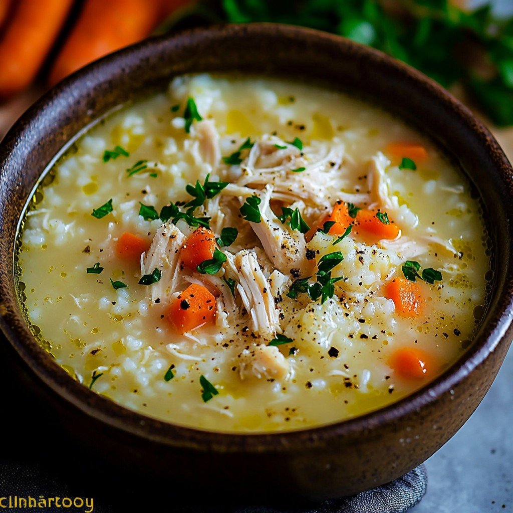 Warming Chicken and Cauliflower Soup