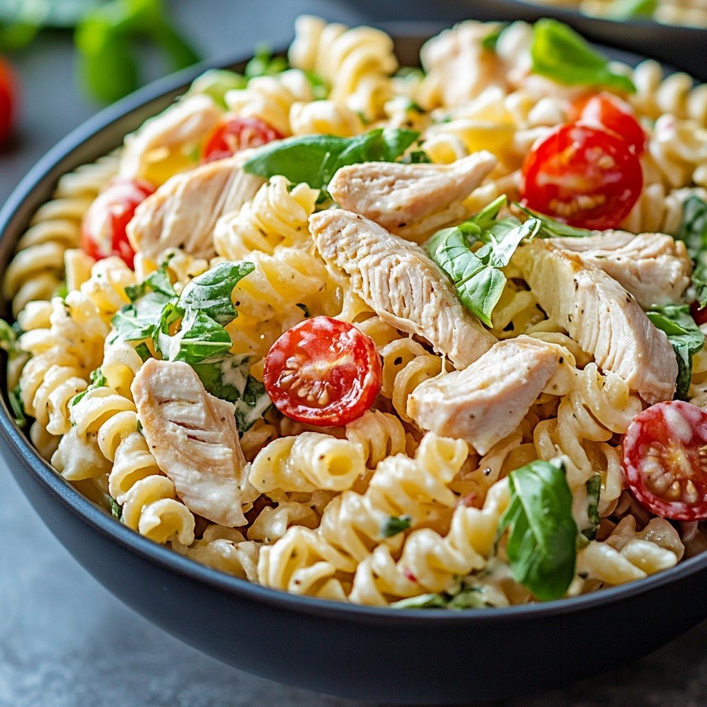 Zesty Chicken Club Pasta Salad for Your Summer Gatherings
