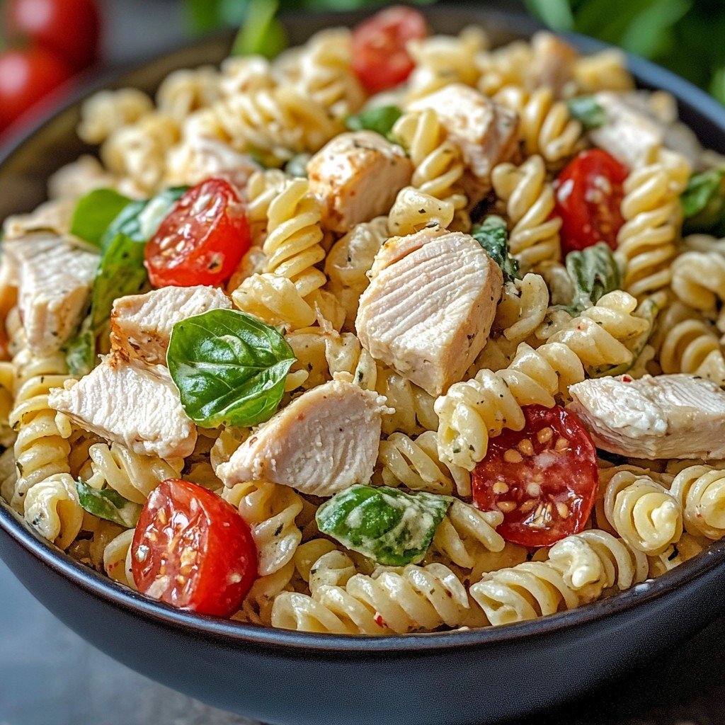 Zesty Chicken Club Pasta Salad for Your Summer Gatherings