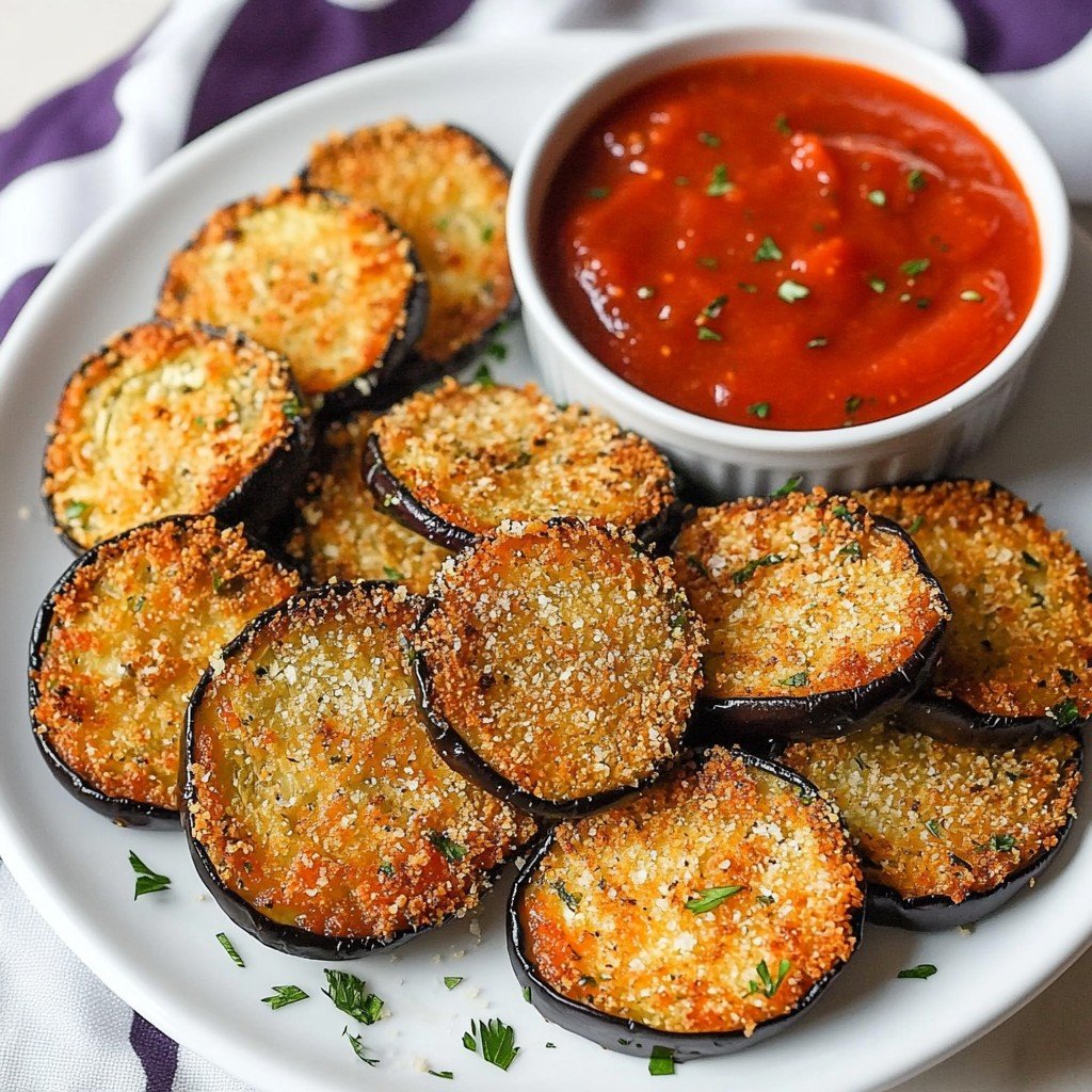 Air Fryer Eggplant Bites Crispy Snack
