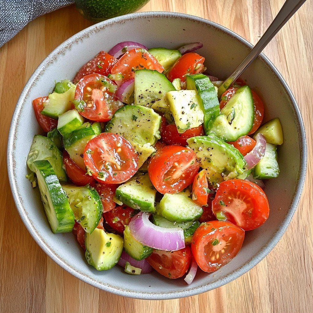 Avocado Tomato Salad Healthy Spring Food
