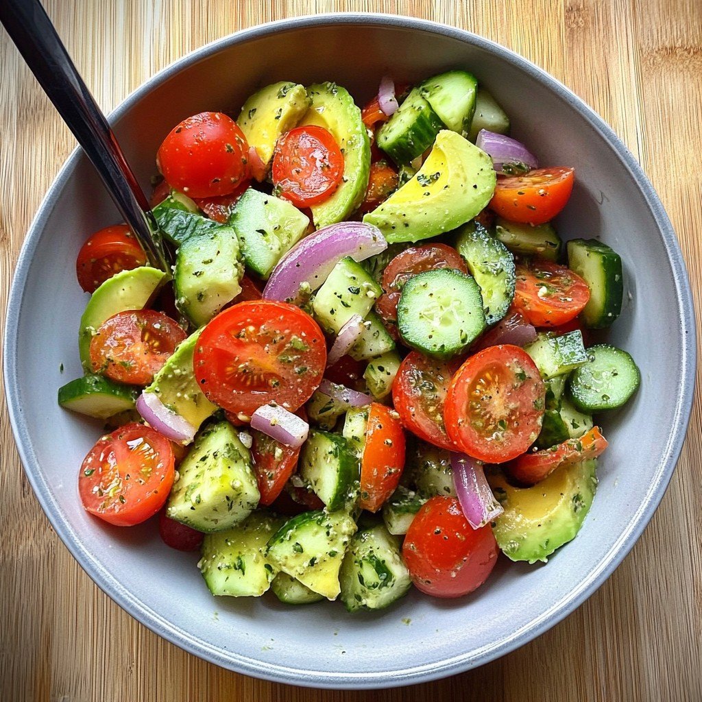 Avocado Tomato Salad Healthy Spring Food