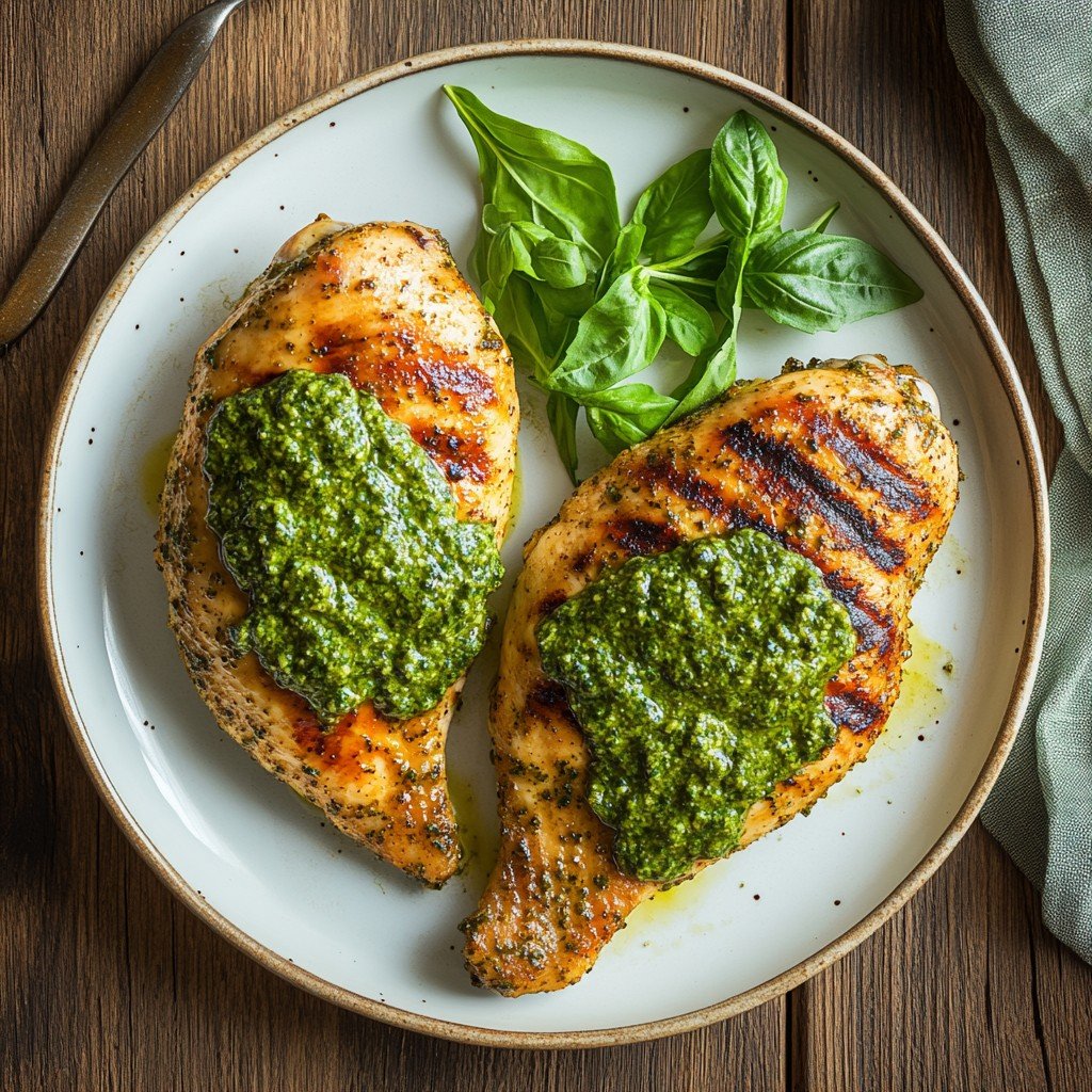 Baked Pesto Chicken Healthy Spring Recipes