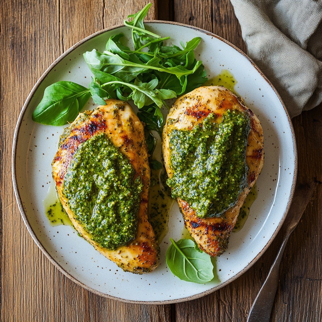 Baked Pesto Chicken Healthy Spring Recipes