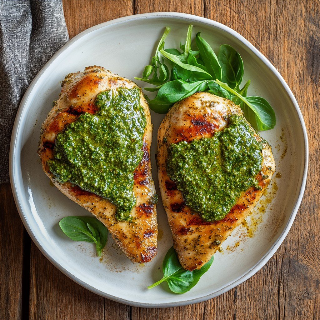 Baked Pesto Chicken Healthy Spring Recipes