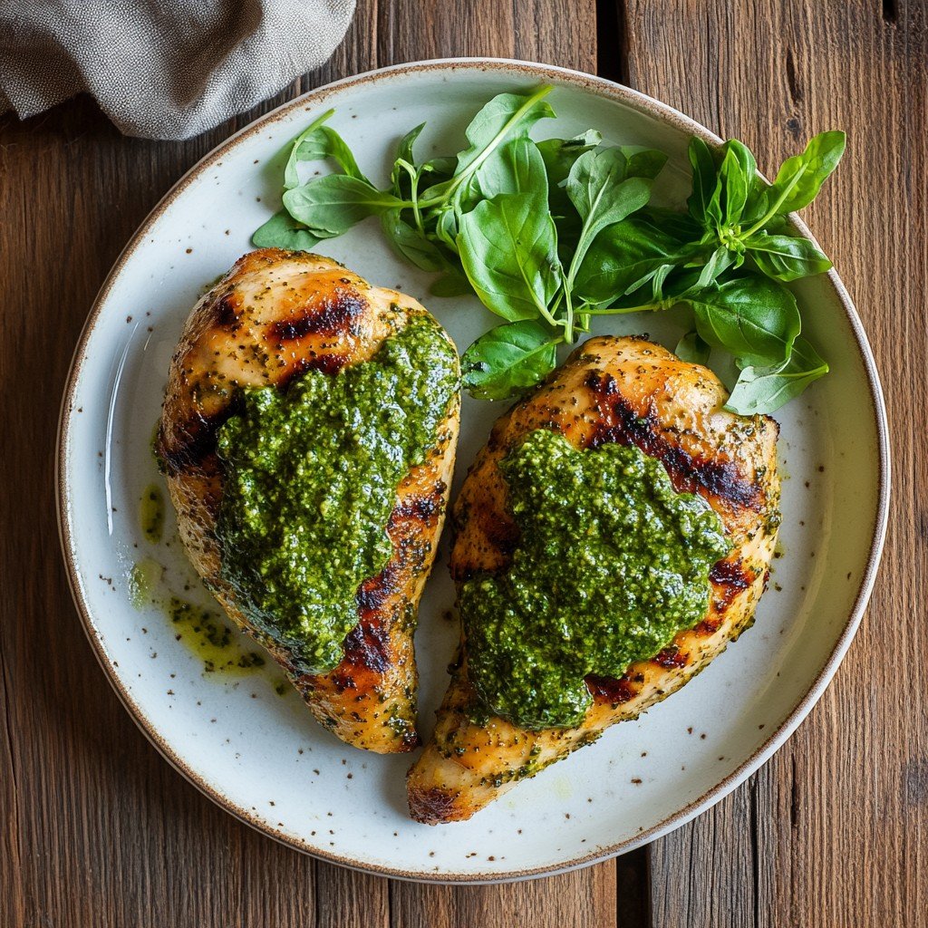 Baked Pesto Chicken Healthy Spring Recipes