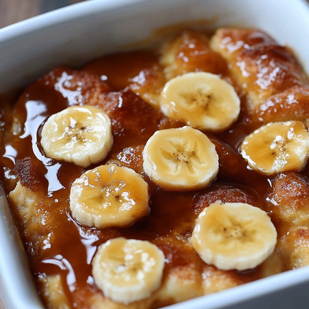 Bananas Foster Bread Pudding Easter Sweet Treats