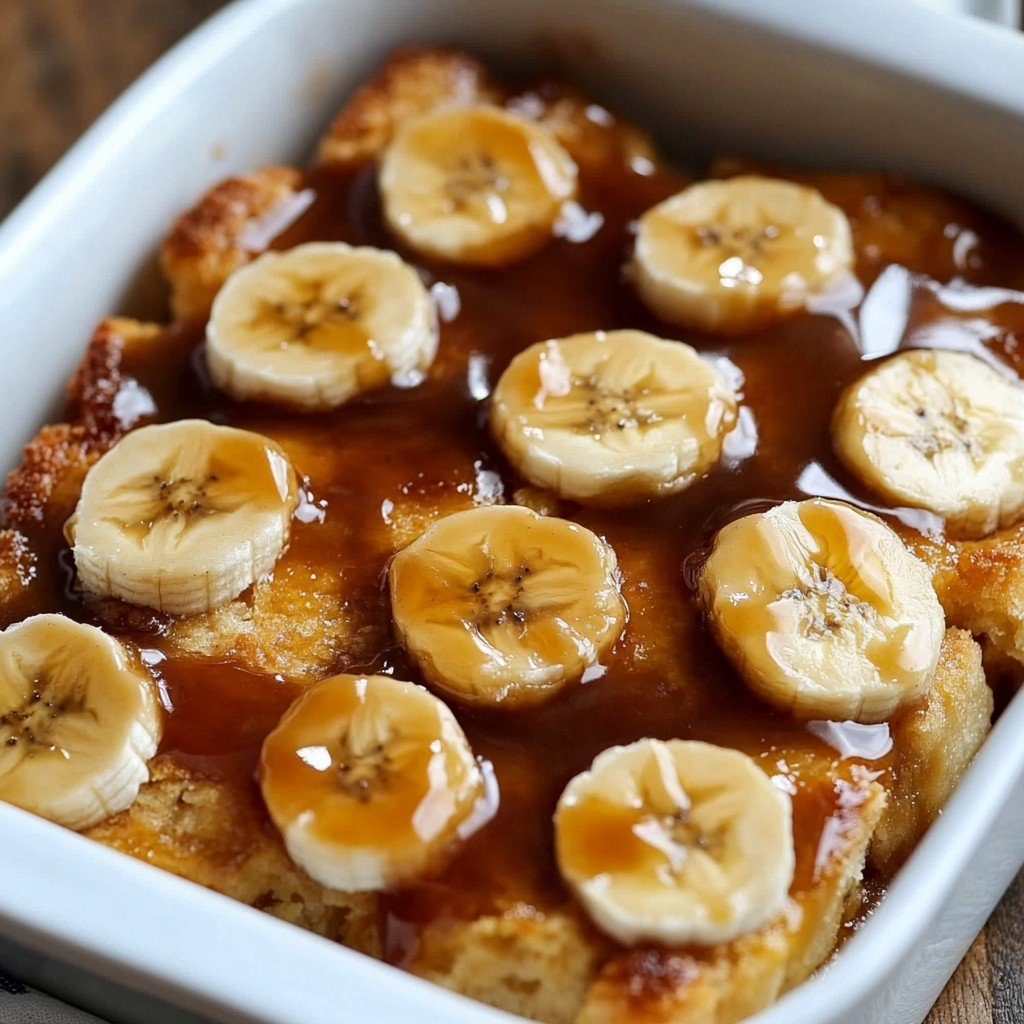 Bananas Foster Bread Pudding Easter Sweet Treats