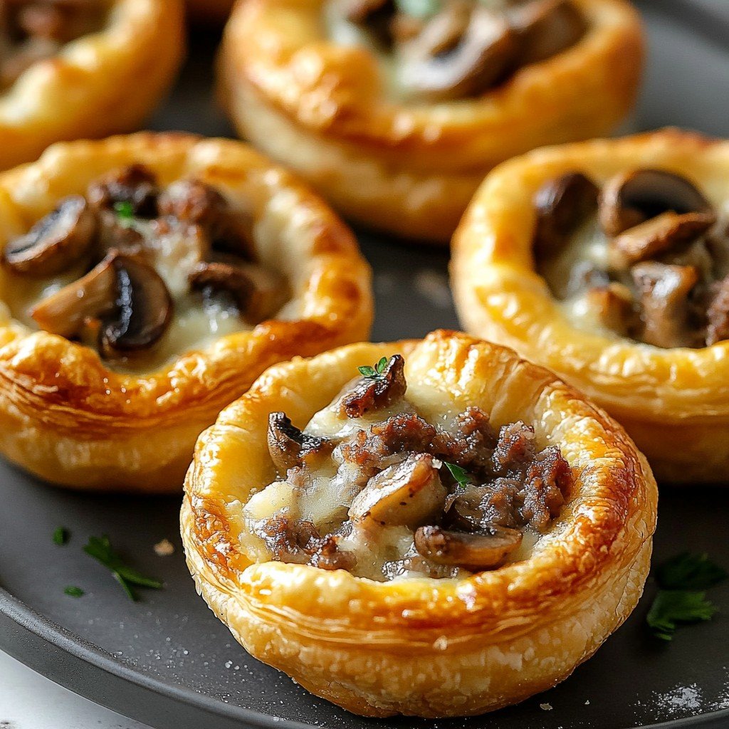 Beef Mushroom Crescent Cups Spring Lunch Ideas