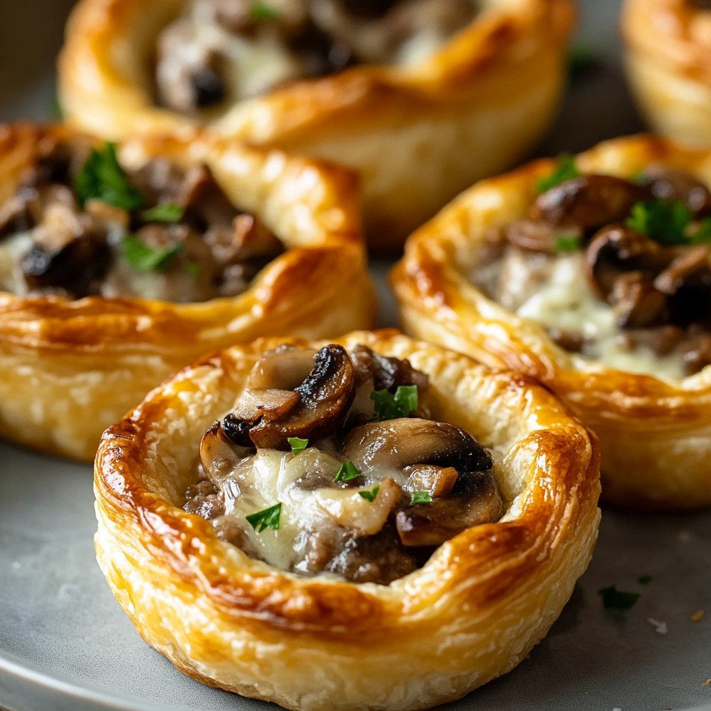 Beef Mushroom Crescent Cups Spring Lunch Ideas