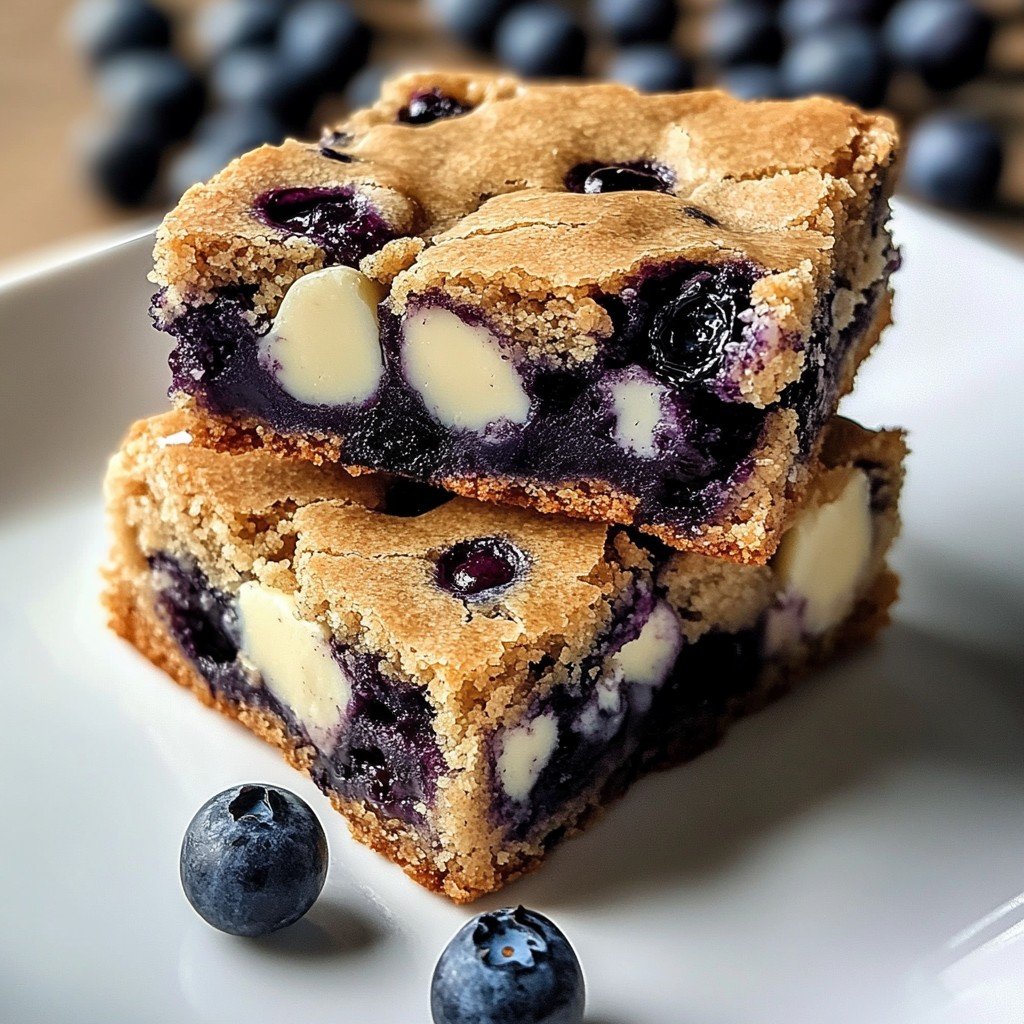 Blueberry Blondies Summer Sweet Treat
