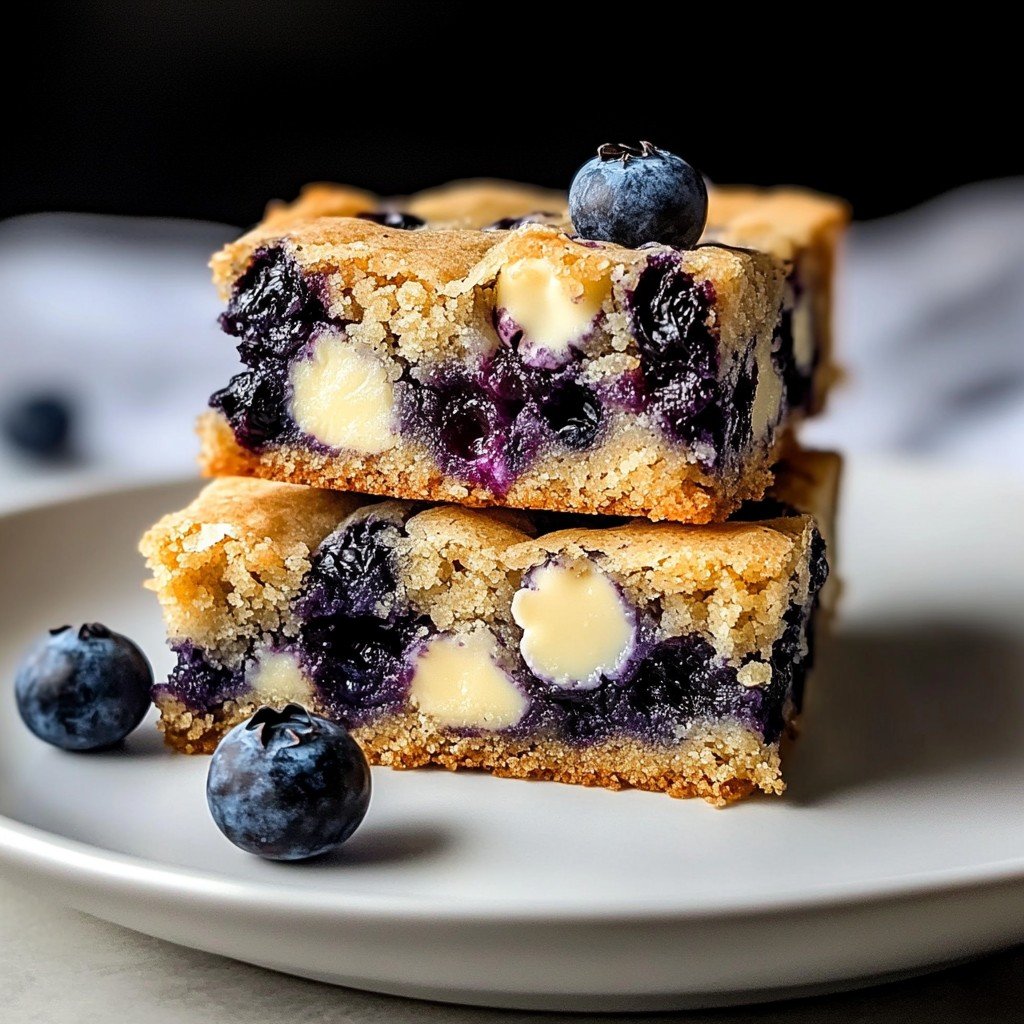 Blueberry Blondies Summer Sweet Treat