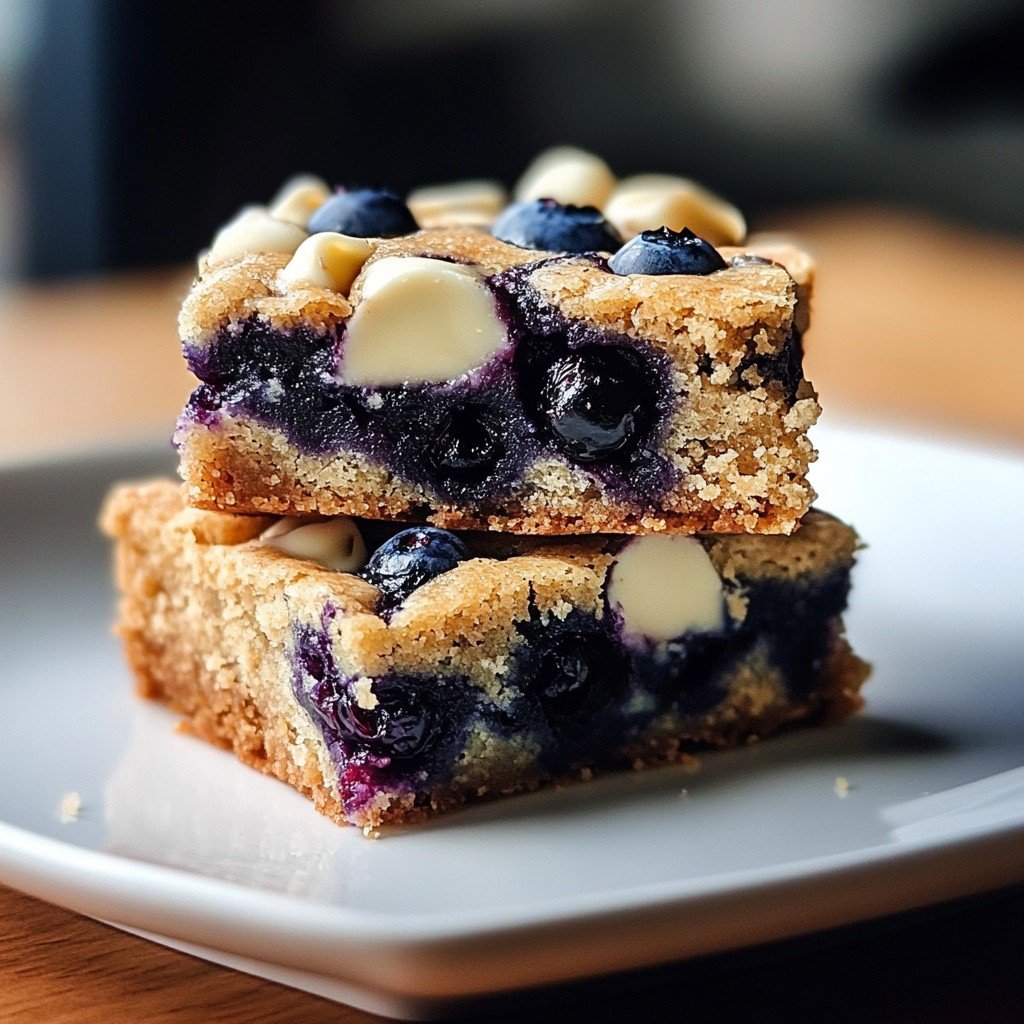 Blueberry Blondies Summer Sweet Treat