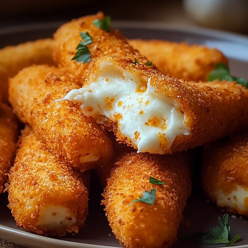 Buffalo Chicken Mozzarella Sticks Baseball Snacks