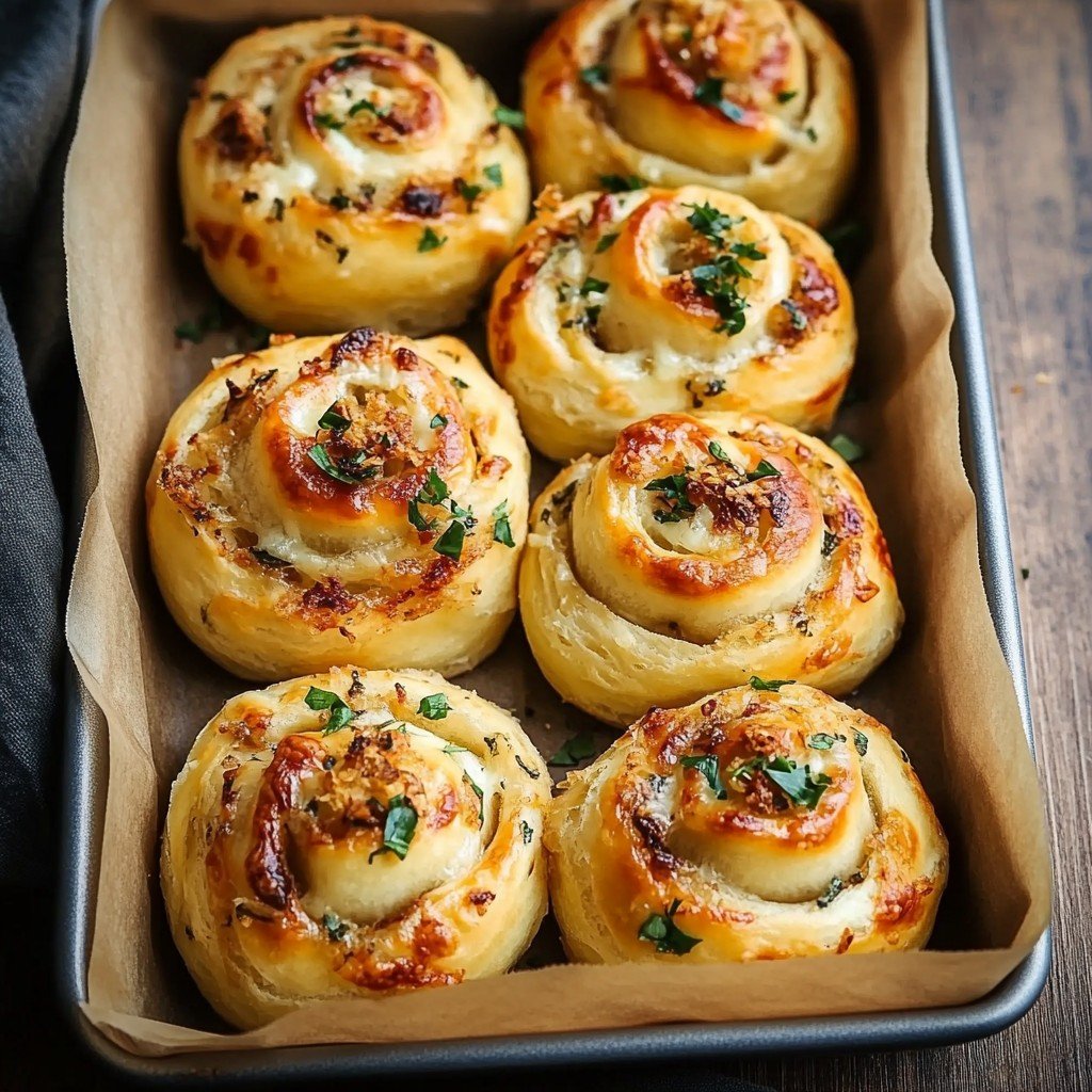 Cheesy Garlic Rolls Easy Spring Dinner