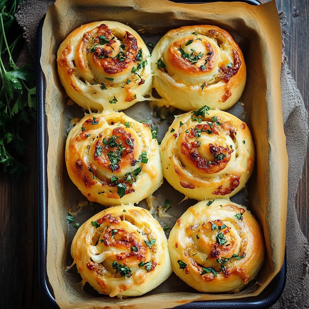 Cheesy Garlic Rolls Easy Spring Dinner