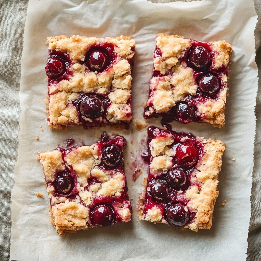 Cherry Bars Cherry On Cake Dessert