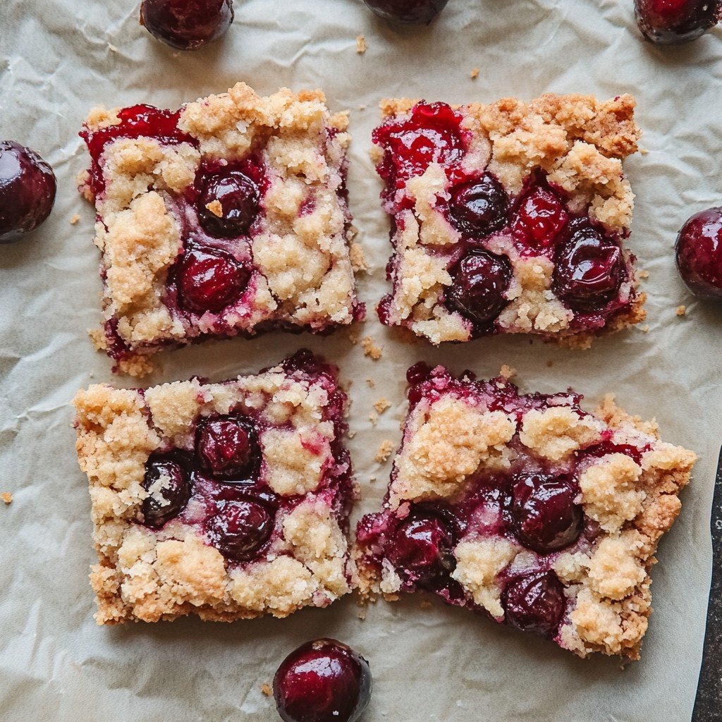 Cherry Bars Cherry On Cake Dessert