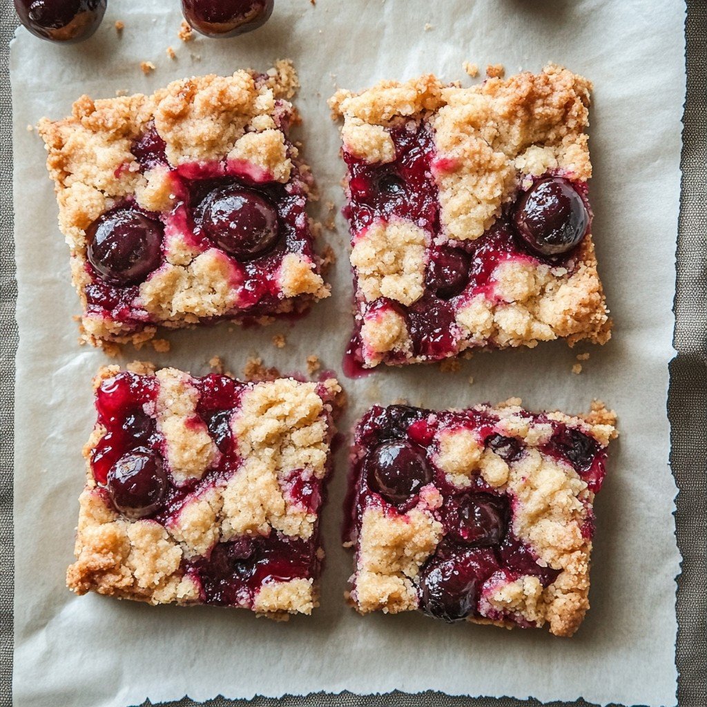 Cherry Bars Cherry On Cake Dessert