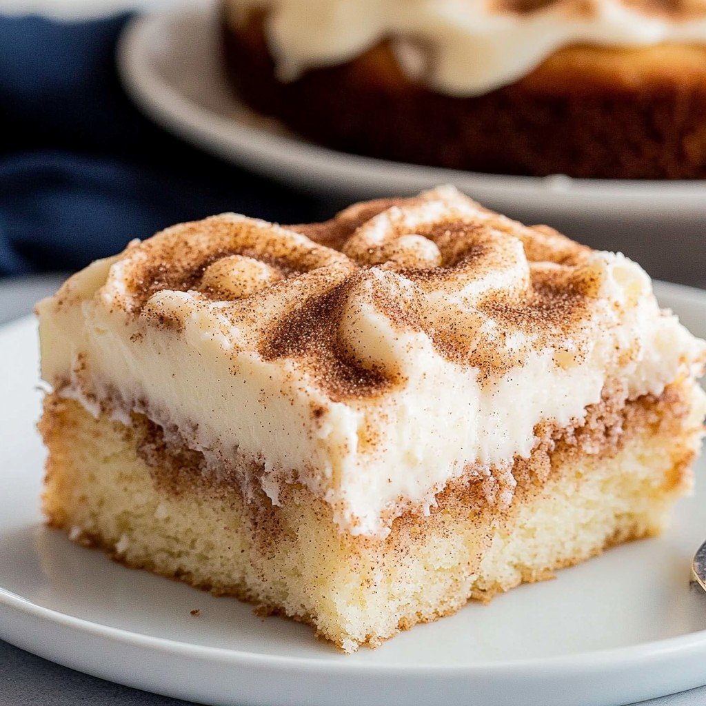 Cinnamon Roll Poke Cake Easter Sweet Treats