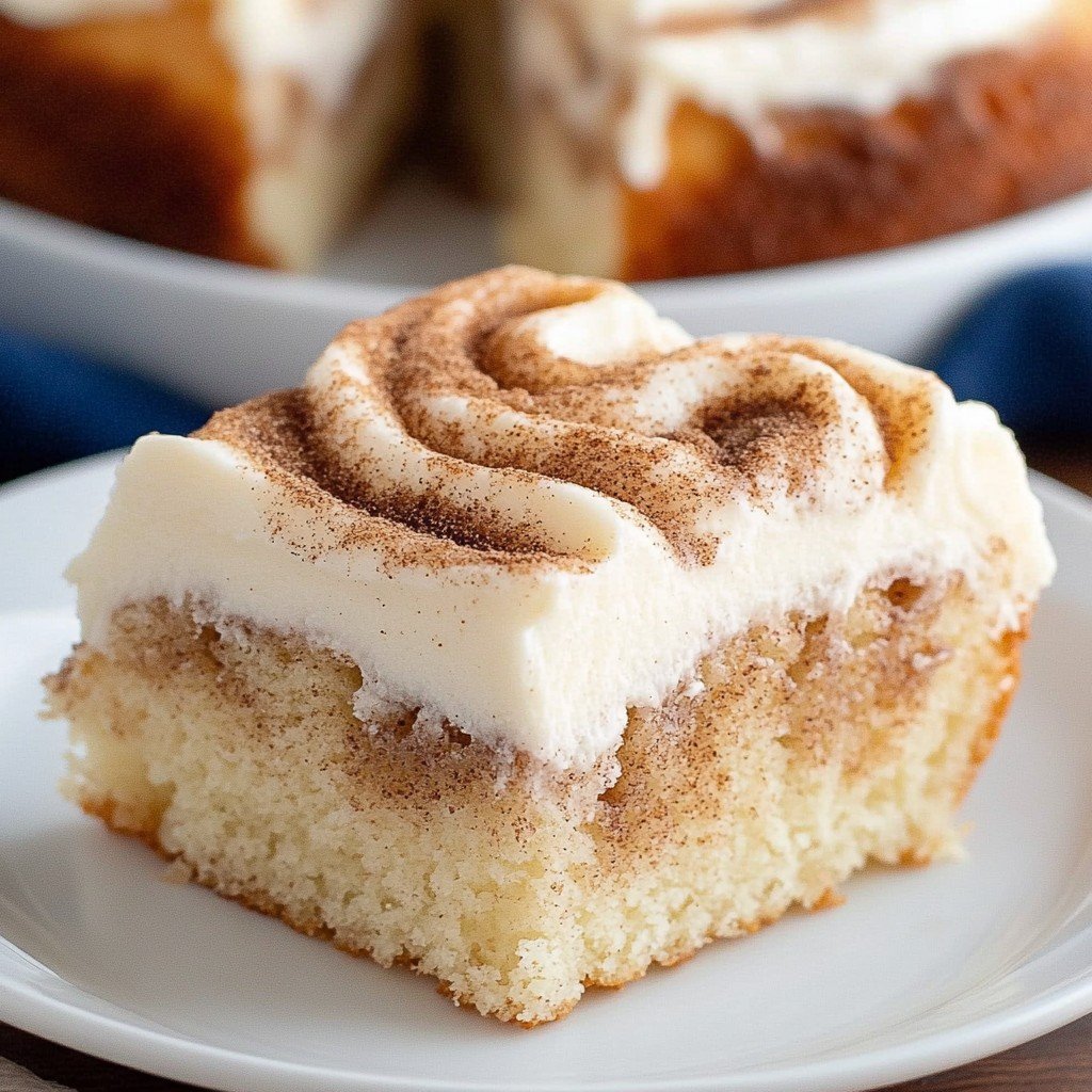 Cinnamon Roll Poke Cake Easter Sweet Treats