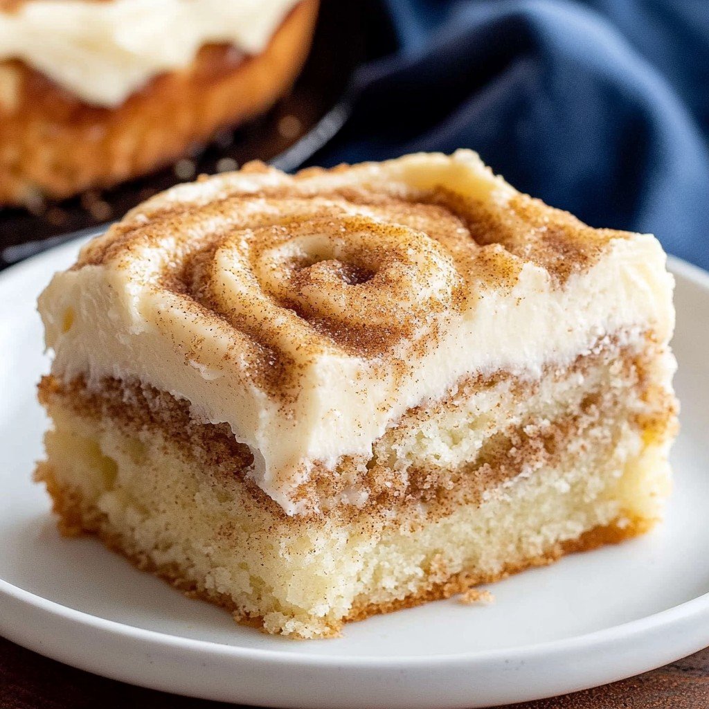 Cinnamon Roll Poke Cake Easter Sweet Treats