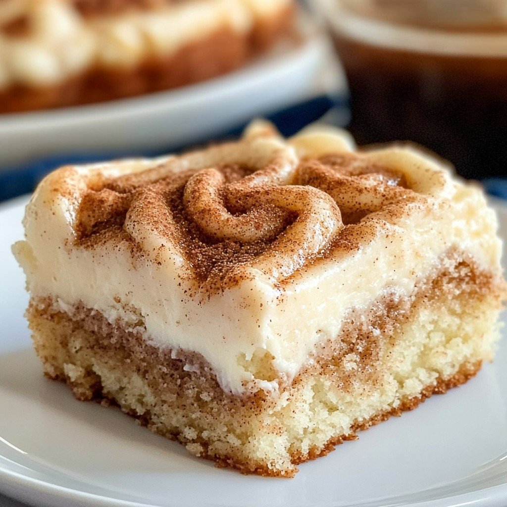 Cinnamon Roll Poke Cake Easter Sweet Treats